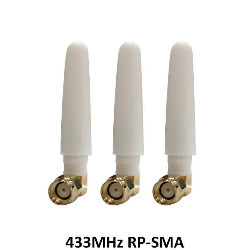 GRANDWISDOM 10pcs 433mhz antenna 2-3dbi sma female lora antene module lorawan antene ipex 1 SMA male pigtail Extension Cable