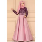 Размера плюс Дубай Абая для женщин хиджаб арабское вечернее платье кафтан Djelaba роковой мусульманское длинное платье мусульманская одежда