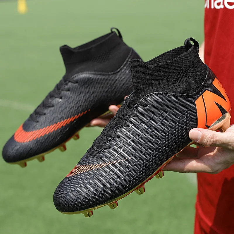 

2021 Soccer Shoes Professional Football Boots Suferfly Cheap Futsal Sock Cleats Training Sport Sneakers Zapatos De Futbol Child