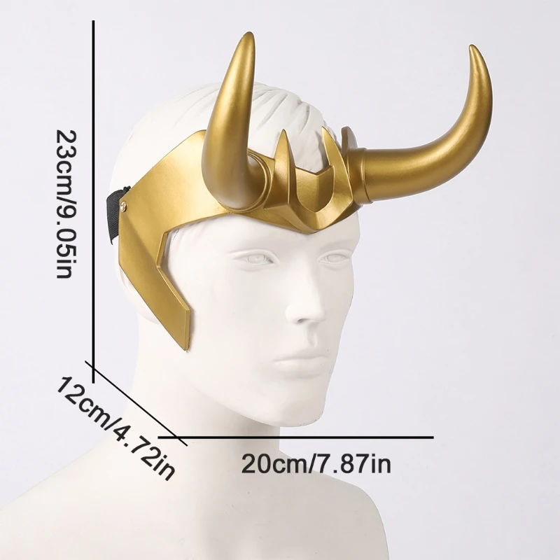 Шлем для косплея Loki маска головной костюм супергероя костюмы Хэллоуина реквизит