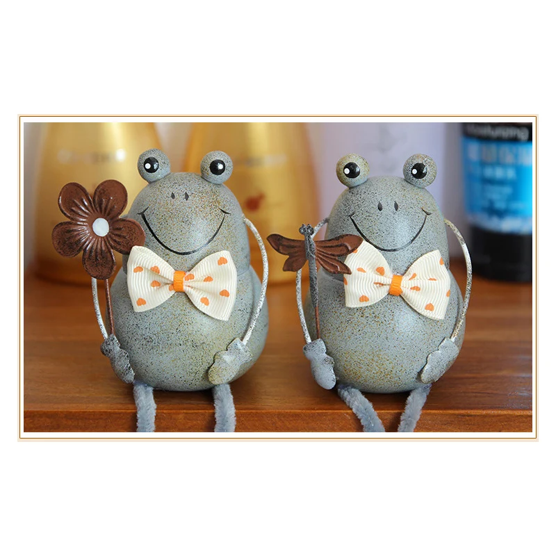 Домашний декор деревянные лягушки украшения ремесла фигурки Винтажные висячие