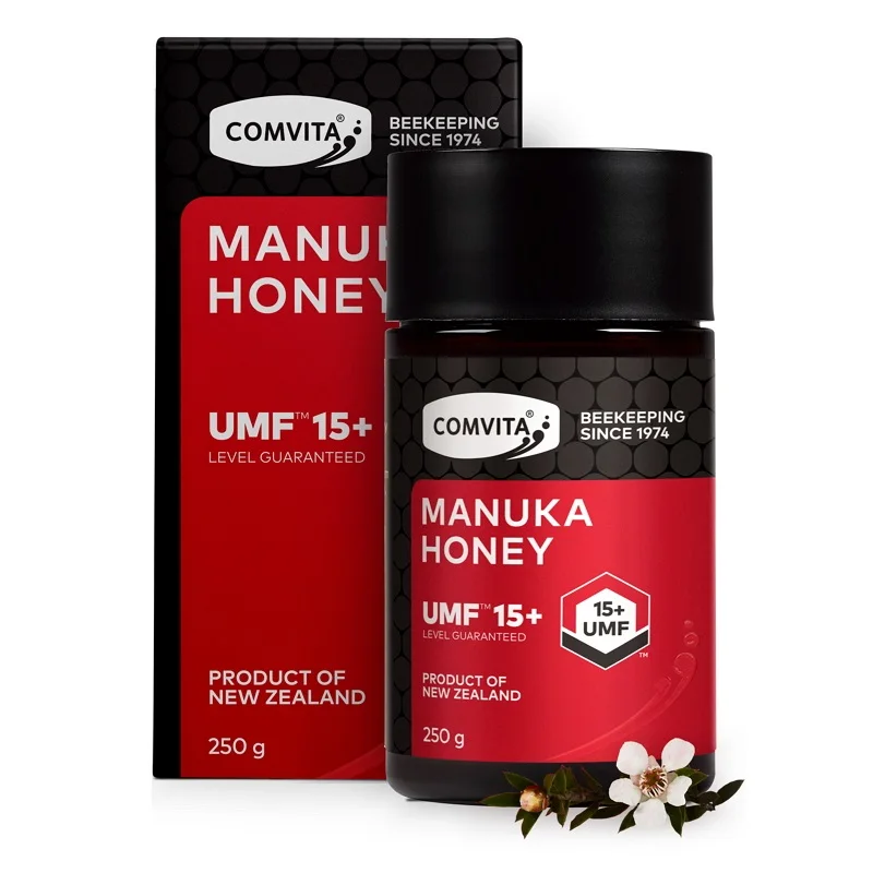 

NewZealand Comvita High Premium Manuka Honey UMF15+ 250g for Digestive Immune Health Respiratory System Sooth Coughs Sore Throat