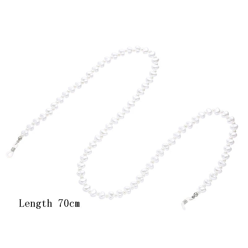 

2021 Chic Irregular Imitation Pearl Glasses Chain Hanging Neck Chain Glasses Rope Lanyards Sunglasses Accessories