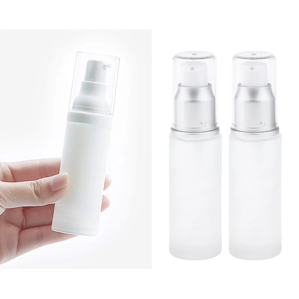 

2 шт. пустой многоразовый контейнер, диспенсер для лосьона, сыворотки, матовые