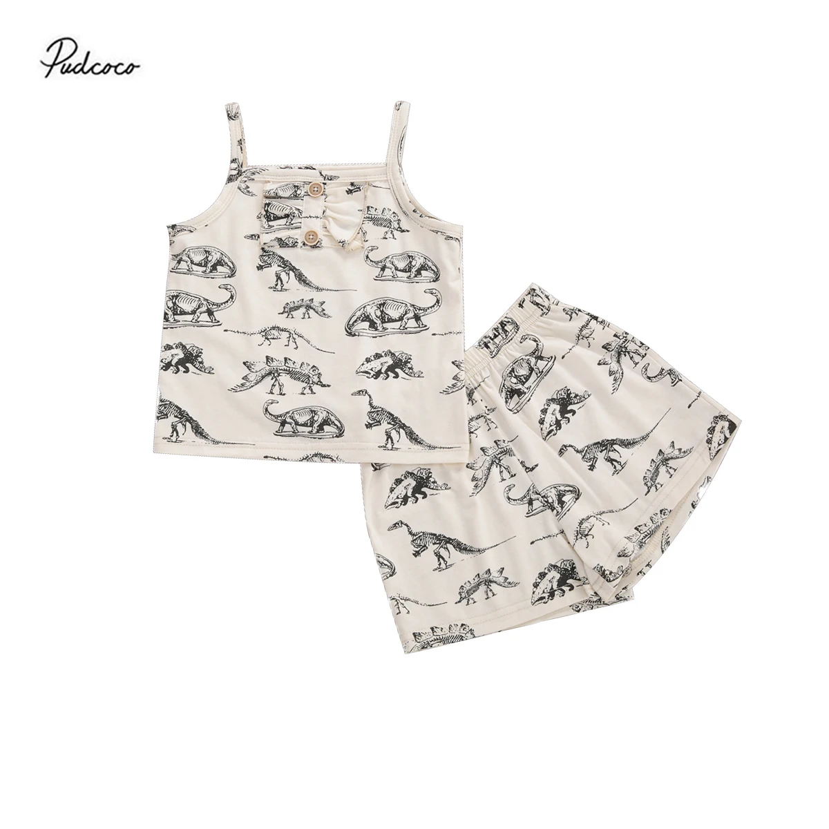 Комплект одежды из 2 предметов для маленьких детей топ с декоративными