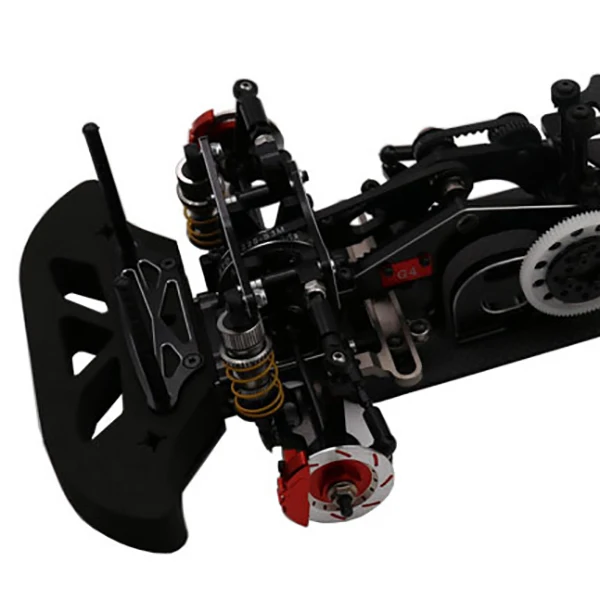 1/10 сплав и углеродное волокно 078055B G4 RC 4WD HSP Drift Racing Car Frame Body Kit Control DIY Black | Игрушки