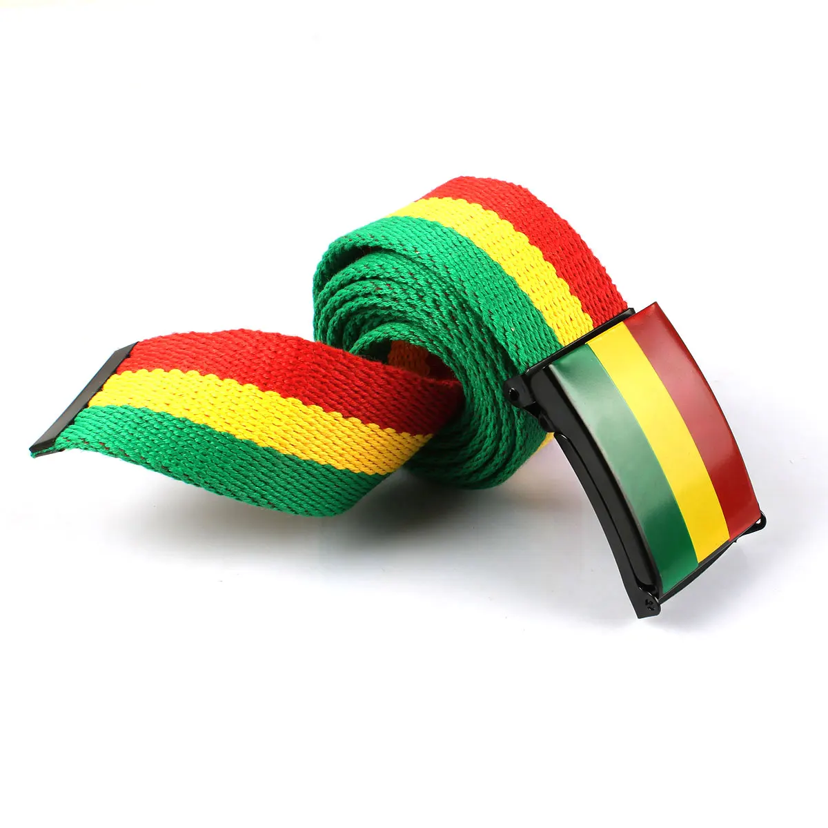 Фото Rasta Jamaican RGY брезентовый пояс со стильной пряжкой | Аксессуары для одежды