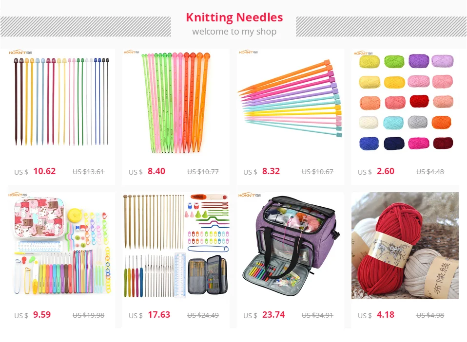 Вязаные спицы из бамбука KOKNIT 36-Pack18 смешанные размеры 2,0 мм-10,0 мм набор вязальных иголки-Крючки с розовой сумкой для женщин подарок для мамы