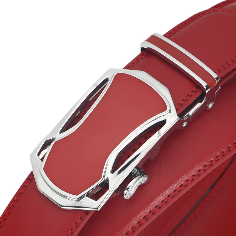 Ремень мужской длинный под джинсы с автоматической пряжкой 110-130 | Аксессуары для