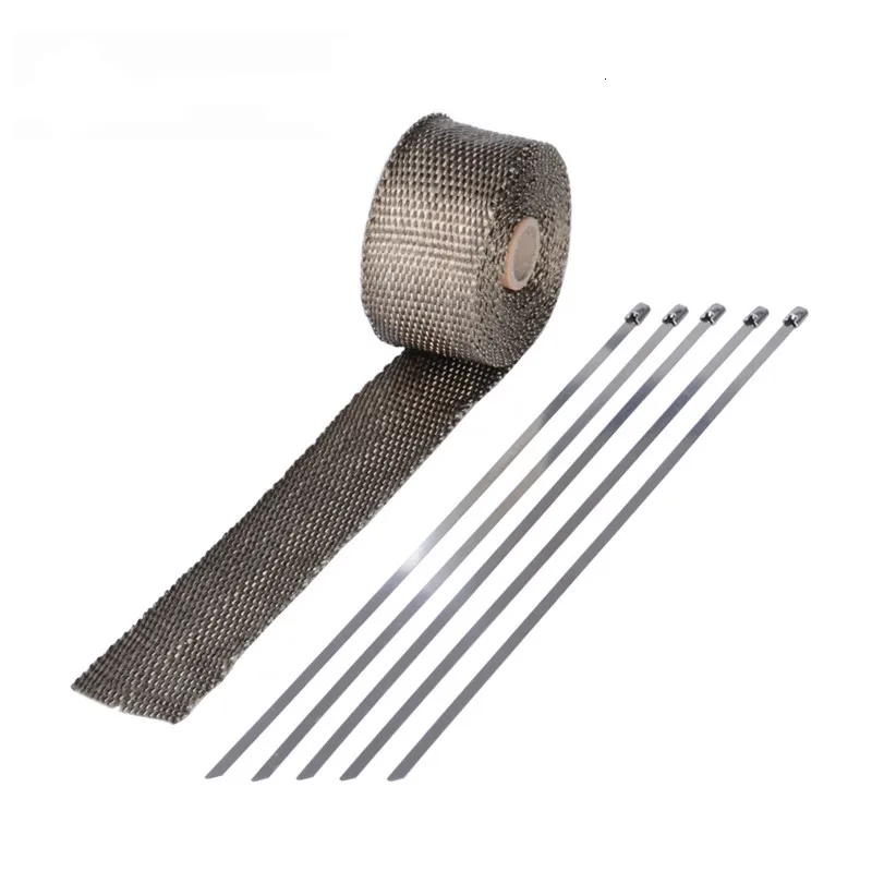 Автомобильная выхлопная труба 5 м жаропрочная Стекловолоконная обмотка