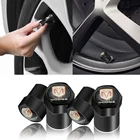 Колпачок Клапана автомобильной шины 4 шт., металлический черный сердечник двери, шестигранный, автозапчасти для Dodge Caliber Journey ram durango, зарядное устройство, SRT 2021 логотип