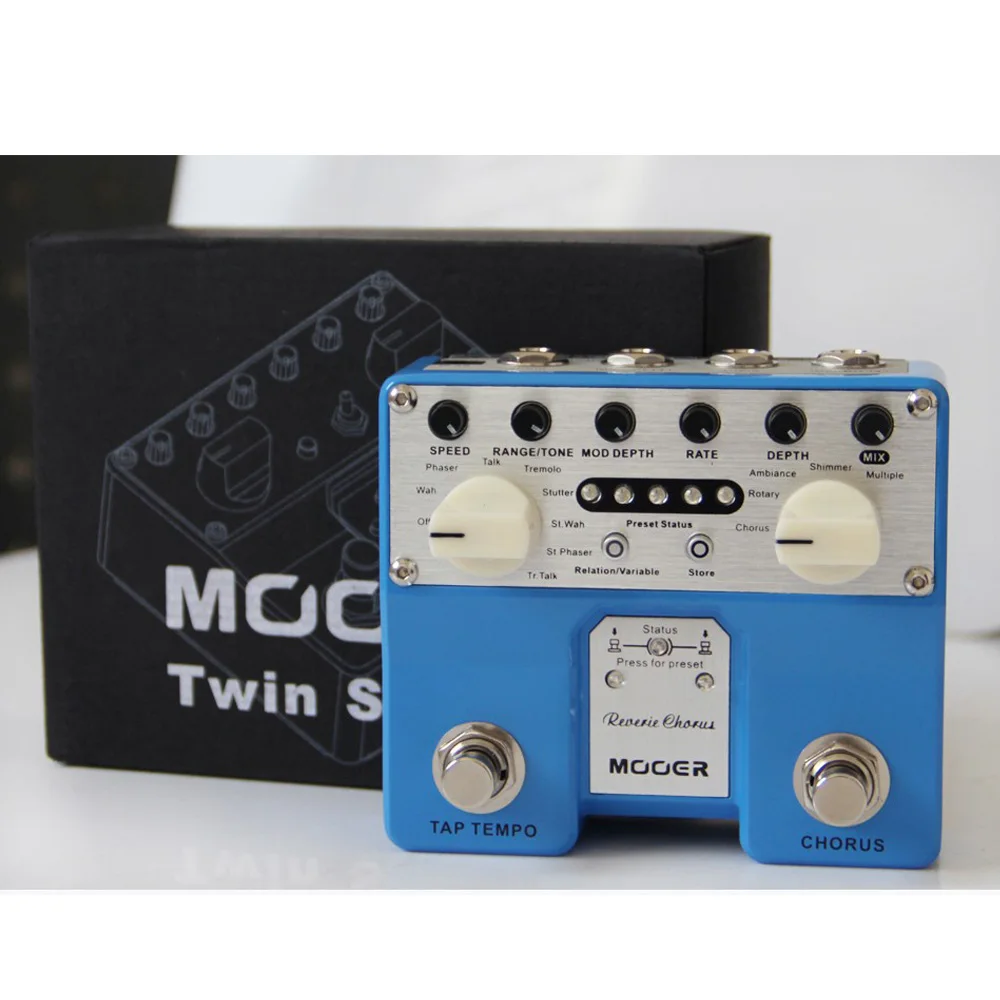 Педаль для хора MOOER Reverie 5 режимов 8 улучшающих эффектов с функцией темпа двумя