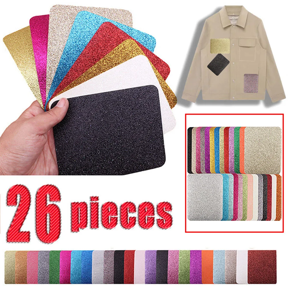 

9.5×13.2cm Knee Sticker Embroidery Cloth Sticker Glitter Patch Sticker Embroidery Bag Embroidery Label Set Diy Clothes Patchwork