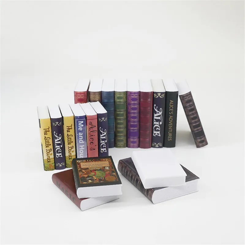 1/6 1/12 куклы миниатюрная книжка мебель Игрушки для кукольного домика ролевые игры, Обучающие игрушки, детская одежда для девочек Подарки Мини-книги 10 шт./упак