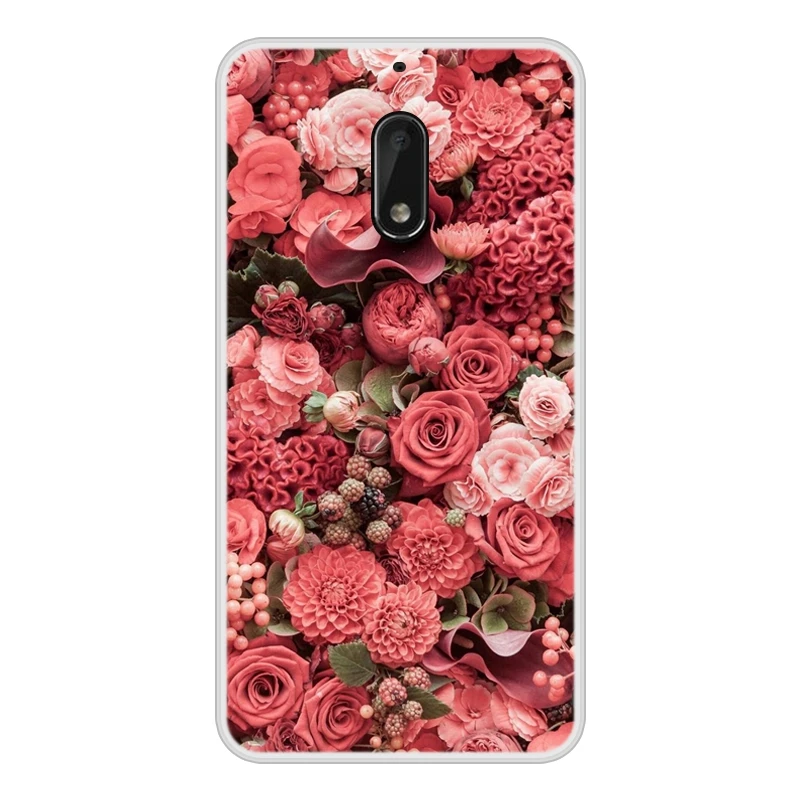 Чехол для Nokia 6 мягкий силиконовый чехол из ТПУ с узорчатым принтом Nokia6 чехлы