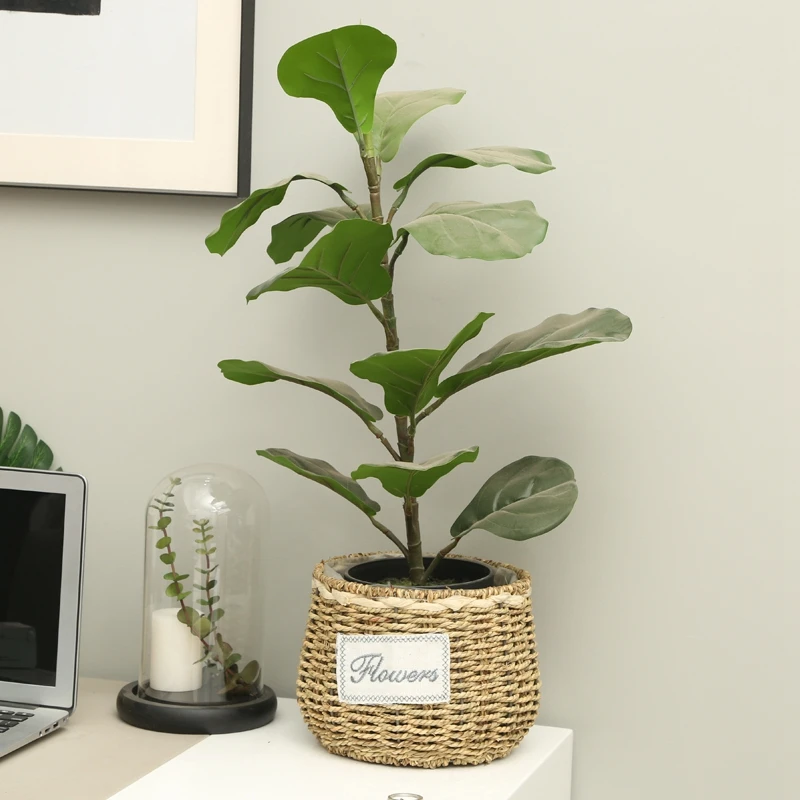 Плетеная корзина для цветов ручной работы плетеная белья плетеный органайзер