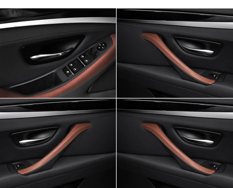 Сменные подлокотники новая кожаная ручка для внутренней пассажирской двери BMW 5
