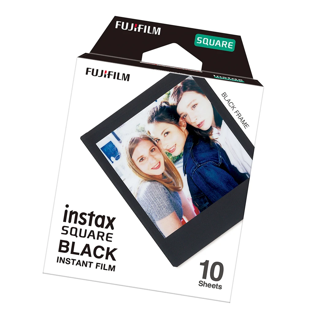 Мини пленка Fujifilm Instax Mini 10 20 30 40 50 60 80 листов черная мгновенная для SQUARE SQ20 SQ10 SQ6