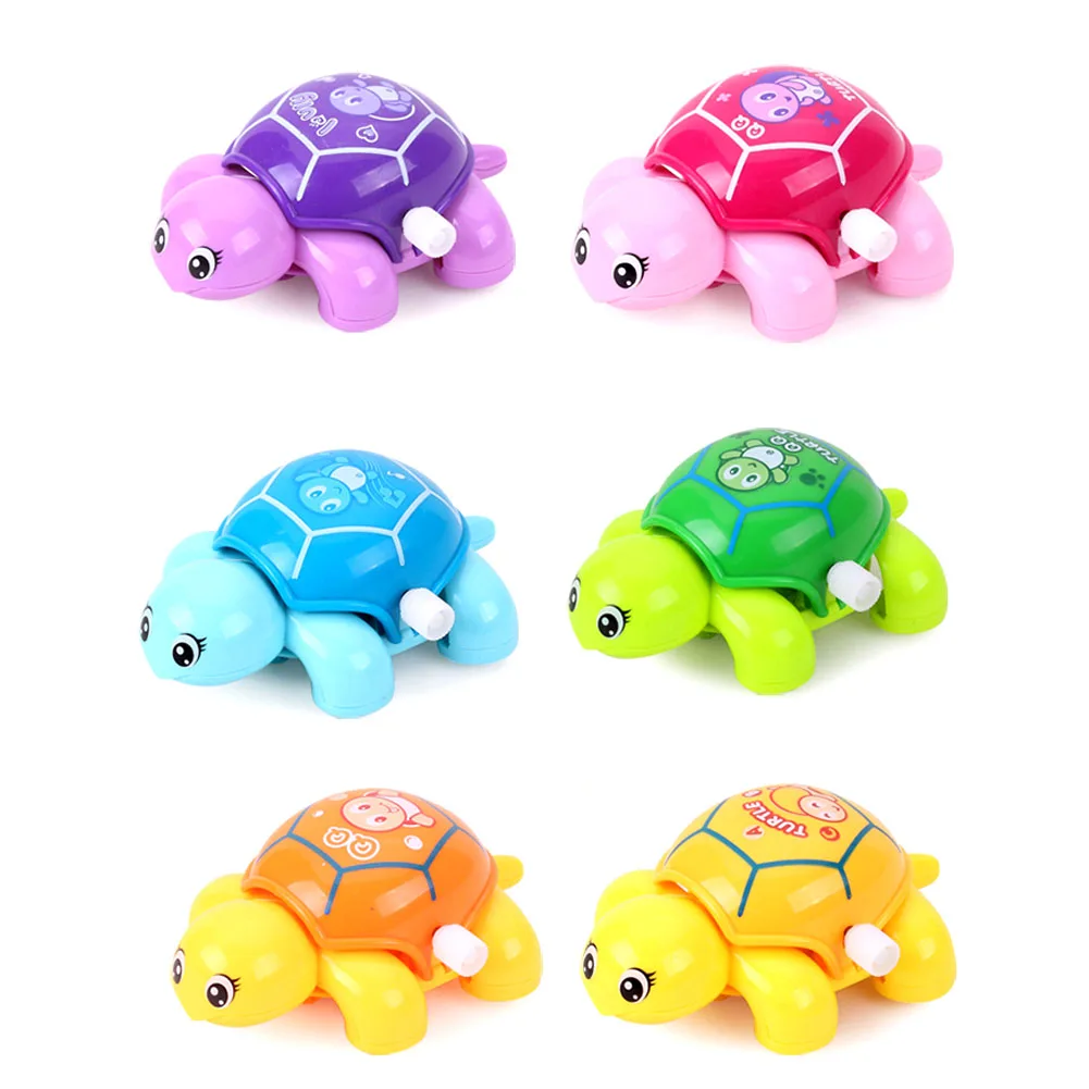 Bath Shower Toys Cartoon Animal Baby Chain Clockwork Classic Swimming Tortoise Baby Kid Learning Toy Children Gift