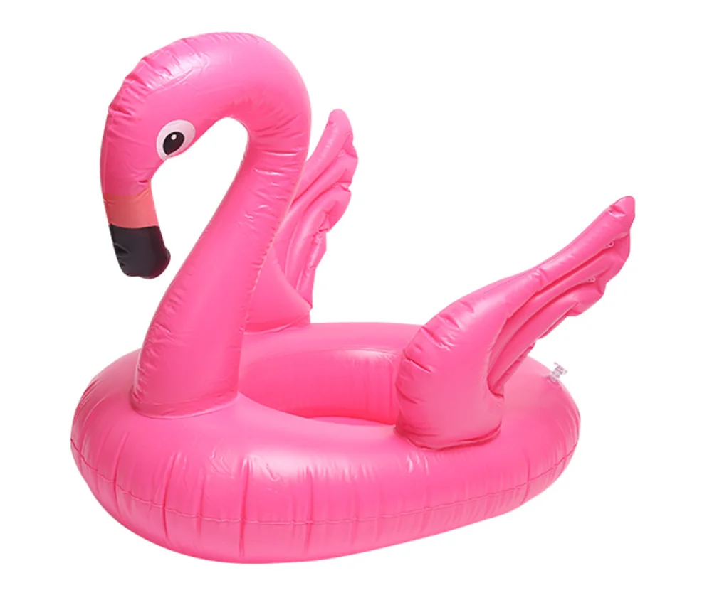 

Inflatable Children Thick Life Buoy Summer Swim Beach Party Red Flamingos Floating Swimming Ring Lounge Bed For Adults & Kids