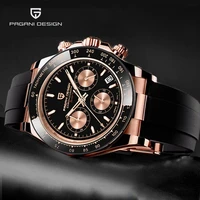 2020 new pagani design mens quartz watches date luxury gold wristwatch men waterproof chronograph japan vk63 clock reloj hombre