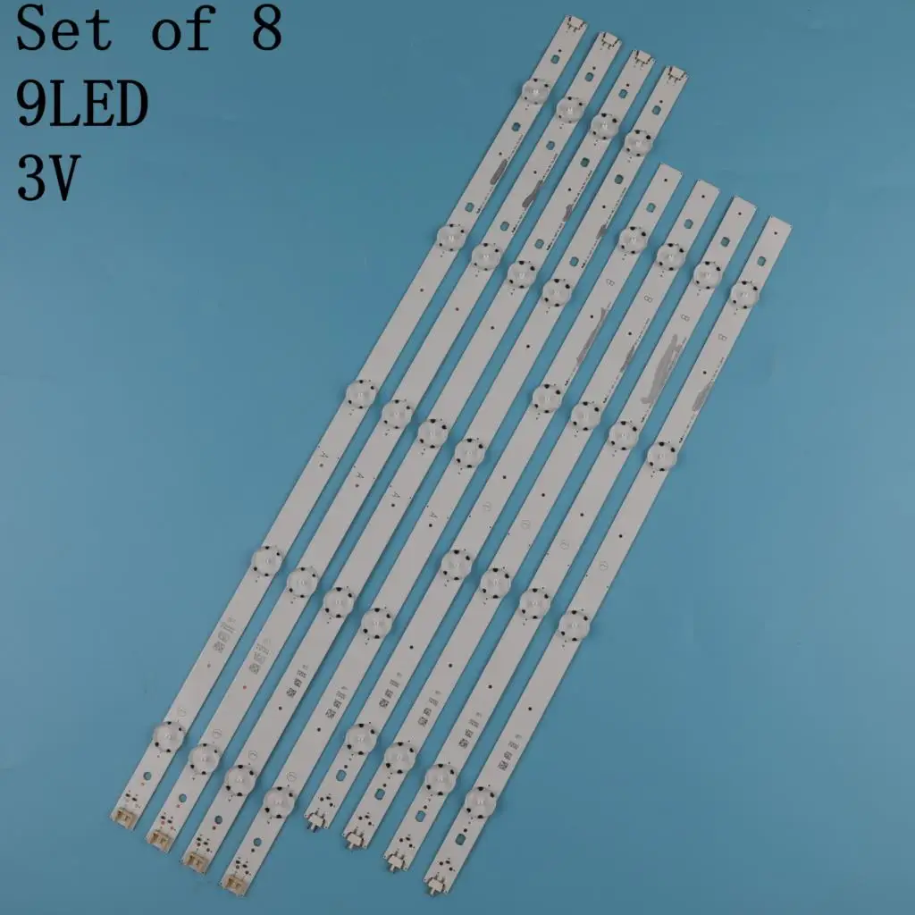 

8pieces LED Backlight strip 5/4 lamp For LG 49" TV 49LJ5500 49LJ550M NC490DUE-AAFX1-41CA NC490DUE 49LG594V HC490DUN-SLTL1-A19X