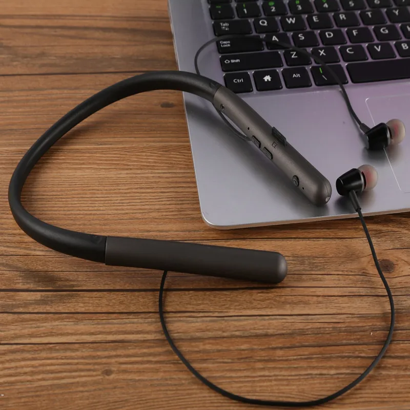 

T24 Waterproof Bluetooth Earphone Wireless Magnetic Neckband Earbuds Handsfree Sport Stereo Headphones for Samsung Xiaomi W/ Mic