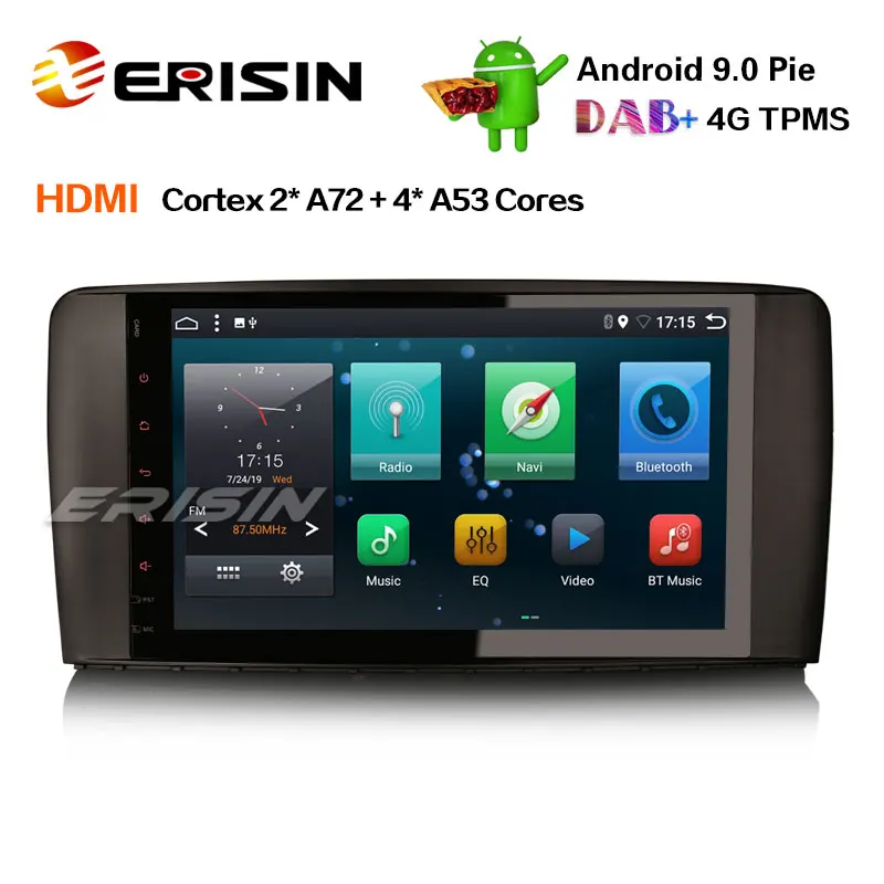 Erisin ES6285R 9 &quotPX6 Android 0 автомобильная стереосистема GPS DAB + спутниковая навигация Wifi
