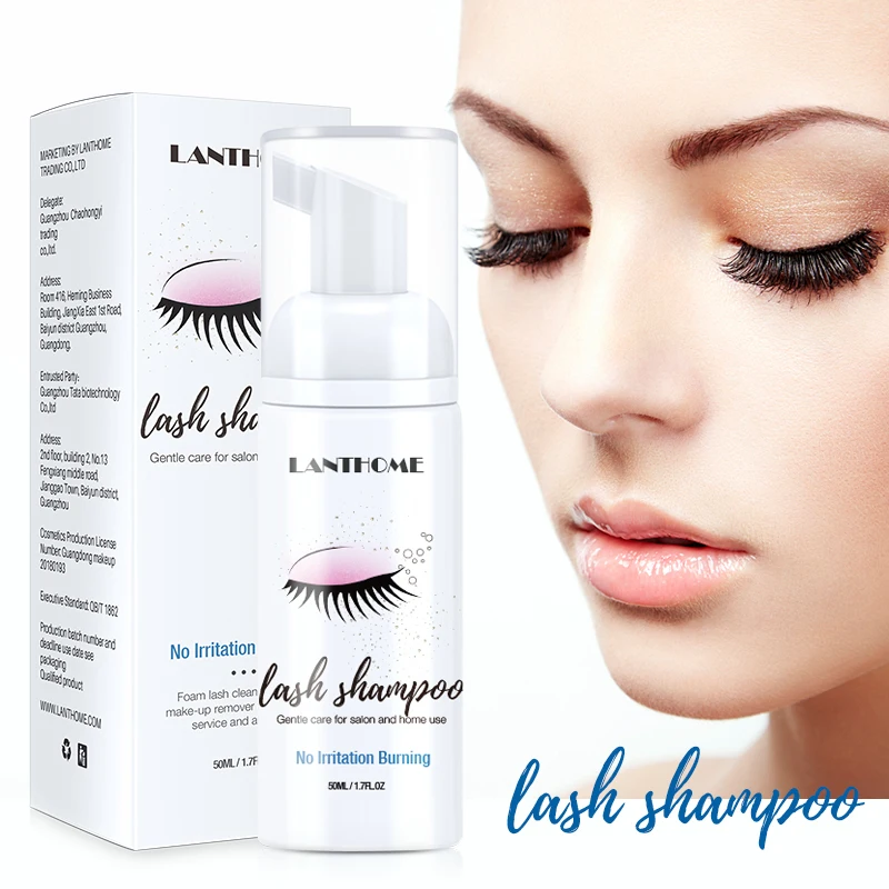 

50ml Professional Eye Lashes Foam Cleaner Individual Eyelash Extension Cleanser Shampoo Eyelashes Foaming Mild Makeup Remover