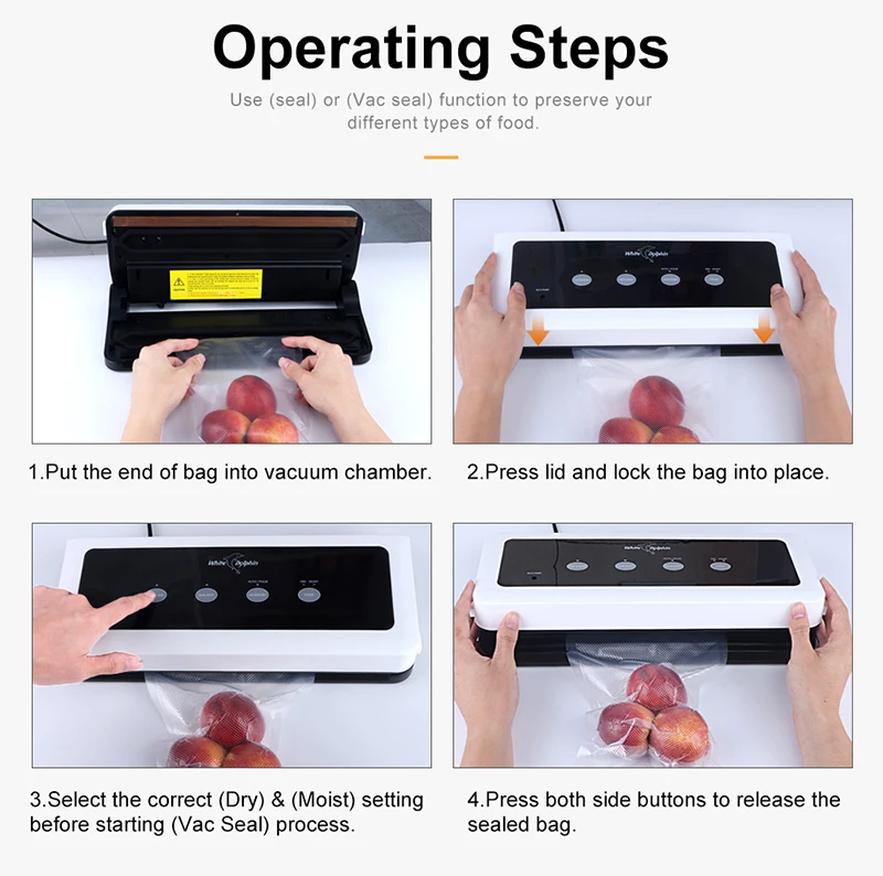 Вакуумная упаковочная машина для пищевых продуктов 10 пакетов 220 в 110 в|Вакуумные