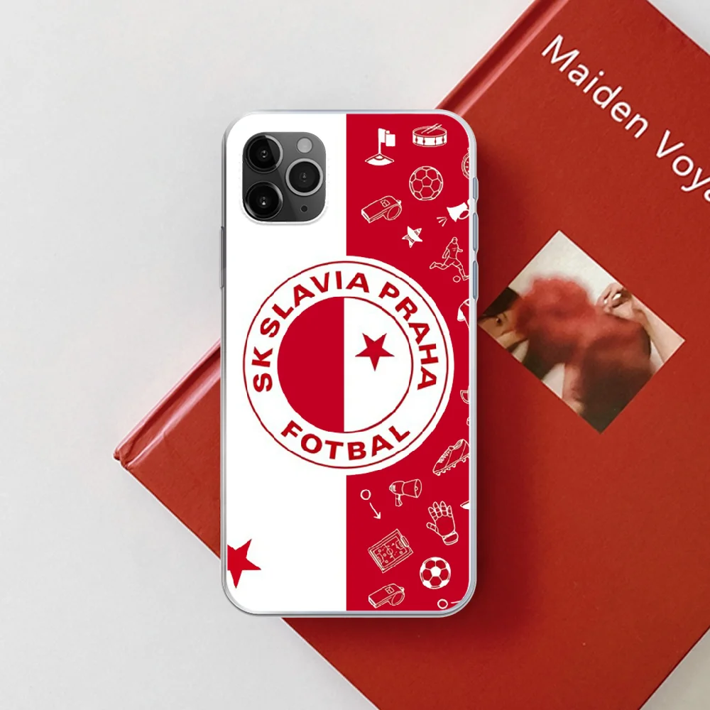 

Sk Slavia Praha Soccer Football Phone Case Cover For IPhone 5 5S 6 6S PLUS 7 8 12 Mini X XR XS 11 PRO SE 2020 MAX transparent