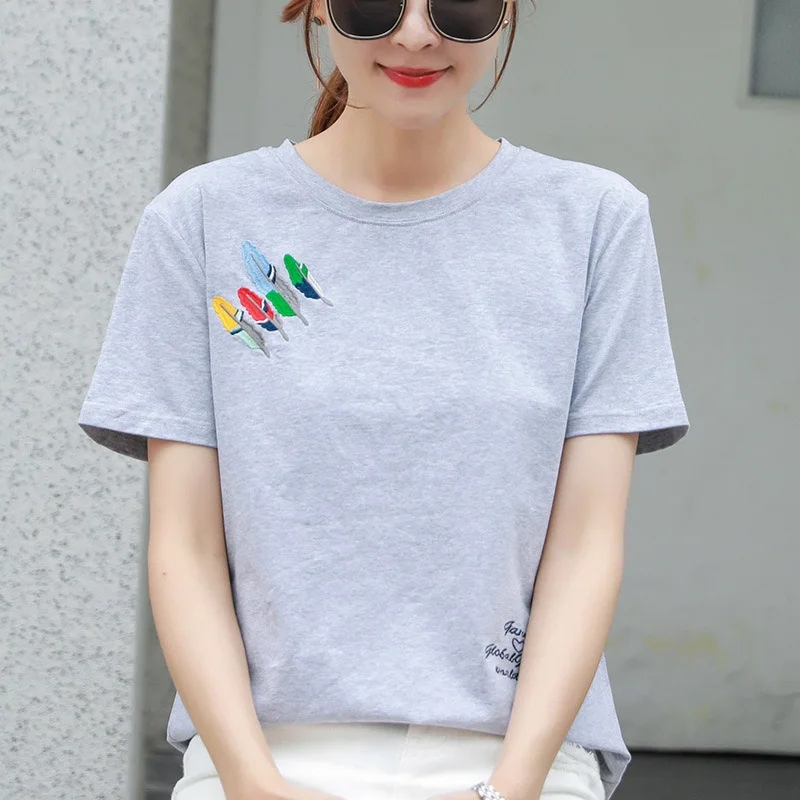 

2023 NEW Classic Fashion Summer Ladies Leisure Breathable Short Sleeve T-shirt