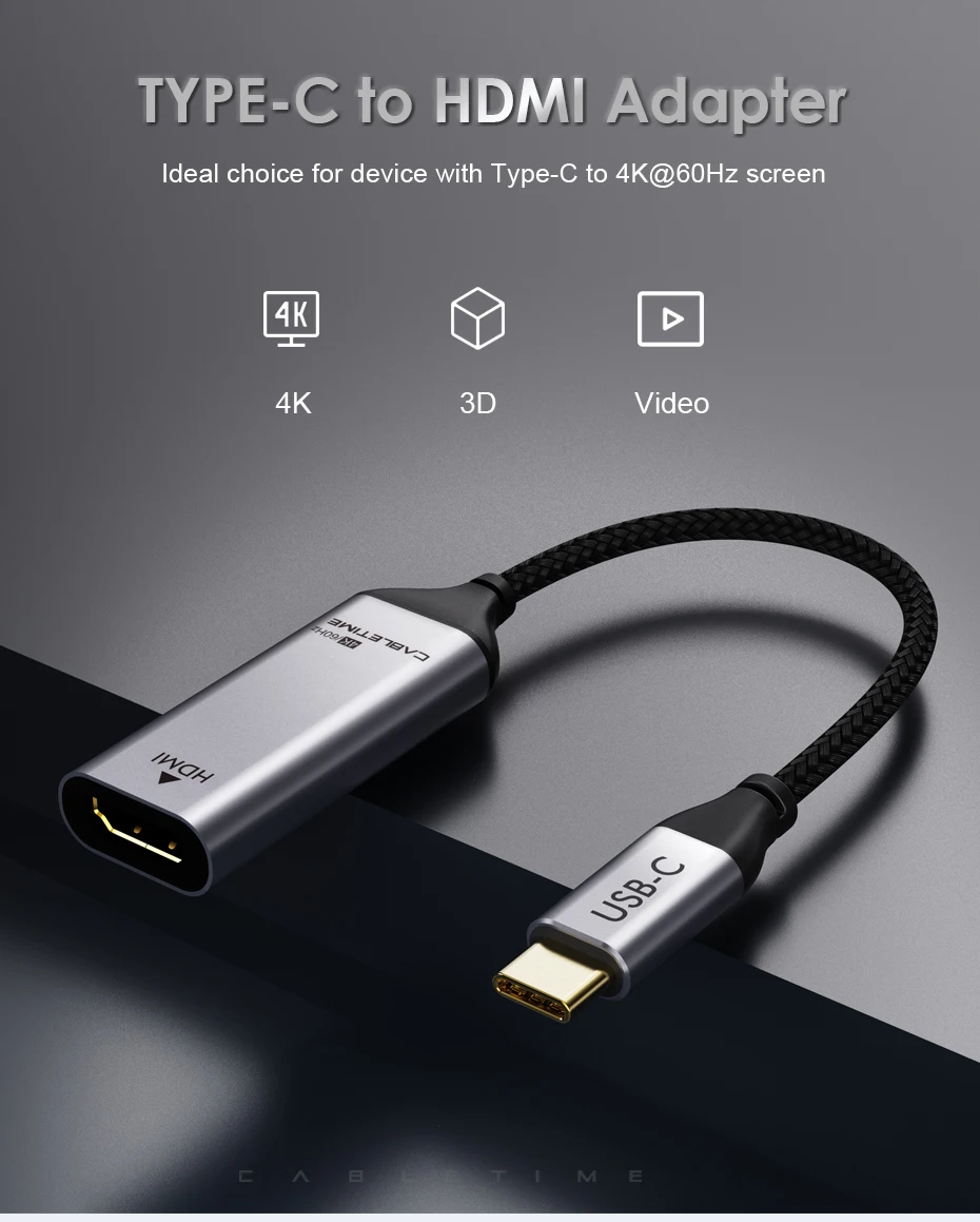 60hz thunderbolt 3 para c0mate 20 macbook pro hdmi para c033