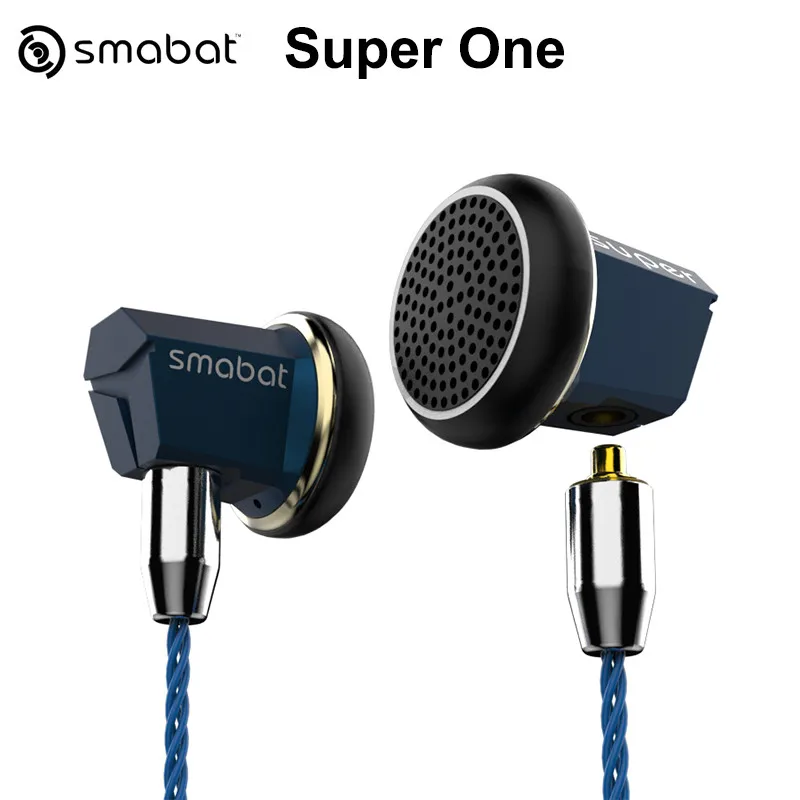 

Smabat SUPER ONE Dynamic Driver Flat-head Earphone IEM Earbuds 9mm*1.5mm Linear Acoustic Tube Labyrinth Tesonance Structure