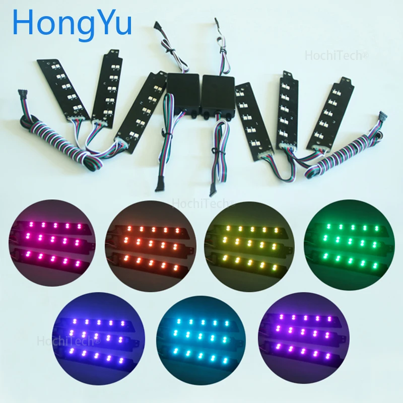 Для Ford Mustang 2015 2016 2017 RGBW Беспроводной контроль светодиодный ангельские глазки