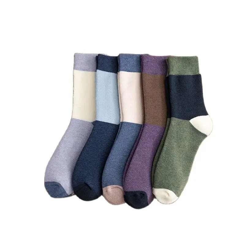 

2021 autumn and winter casual fashion Harajuku deodorant sweat-absorbent thickened warmth and color matching ins tide tube socks