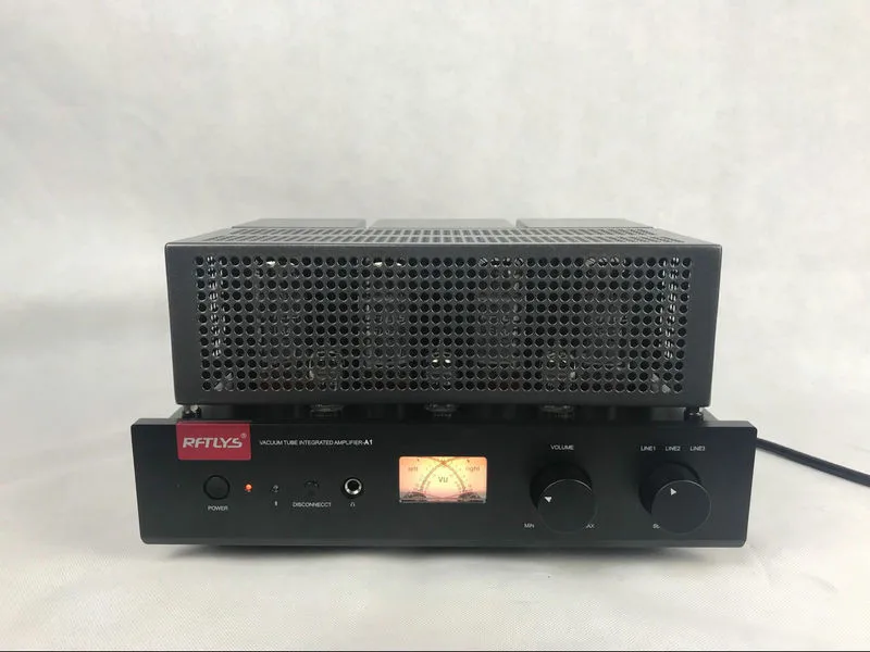 Rftlys A1 El34 Push pull ламповый усилитель с 12au7 & 12ax7 предусилитель лампы Bluetooth