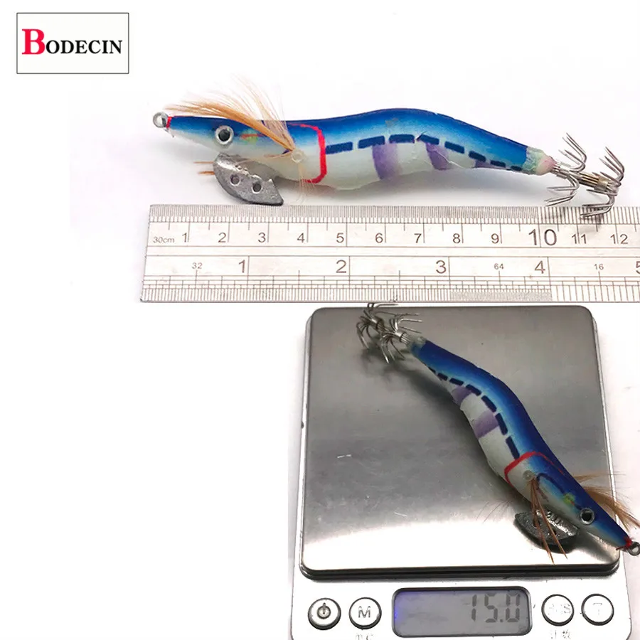 Cuttlefish Кальмар джиг/крючок светящаяся твердая искусственная приманка деревянная