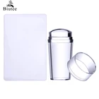 Buitee прозрачные силиконовые штамповки для ногтей с скрапетом для дизайна ногтей набор инструментов для самостоятельного тиснения ногтей Маникюр украшения для ногтей