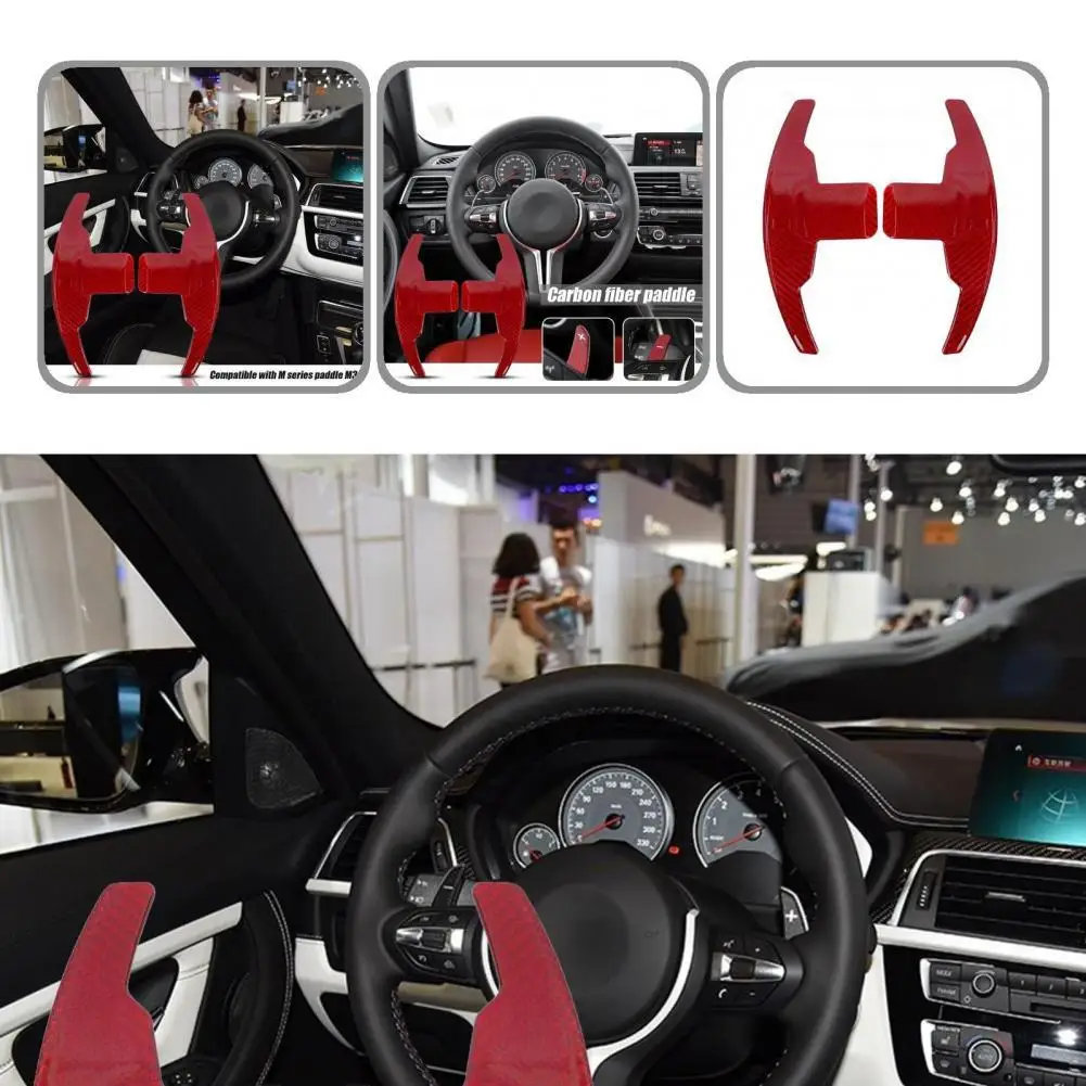 

2Pcs Paddle Shifter Quick Shift Carbon Fiber Simple Installation Shift Paddle for M Series M2/M3/M4/M5/M6/X5M/X6M