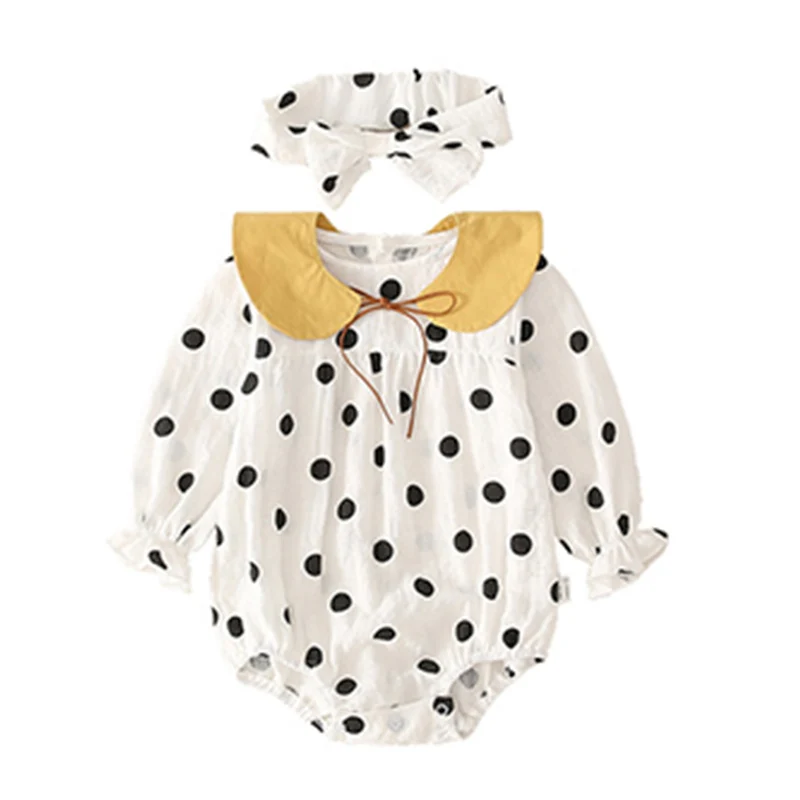 

Комбинезон детский, на осень/весну, в горошек