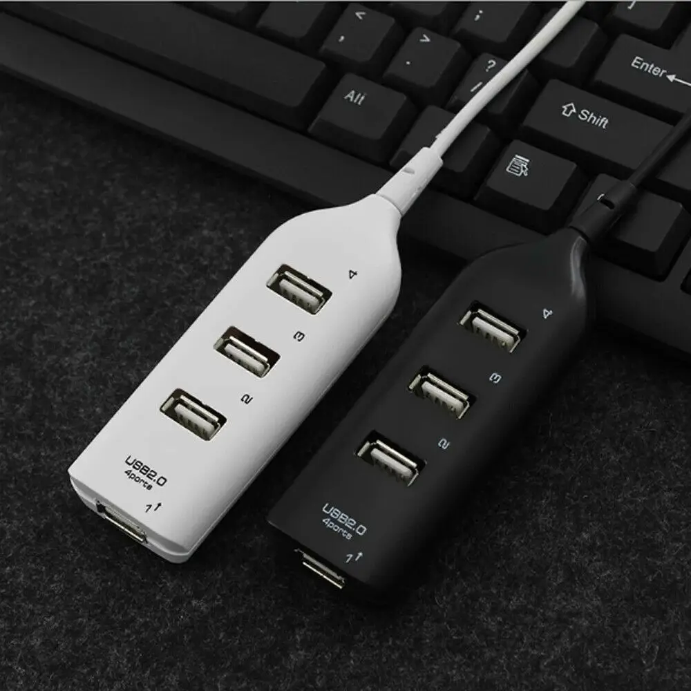 

Комплект из 2 4-портовых планшетов usb-хаб 2,0, высокоскоростной адаптер, расширительный ноутбук с несколькими разветвителями