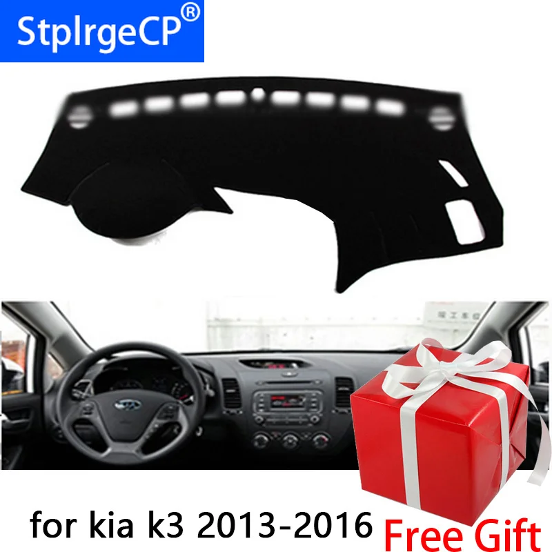 

for Kia K3 K 3 2013 2014 2015 2016 2017 dashboard mat Protective pad Shade Cushion Pad interior sticker car styling accessories
