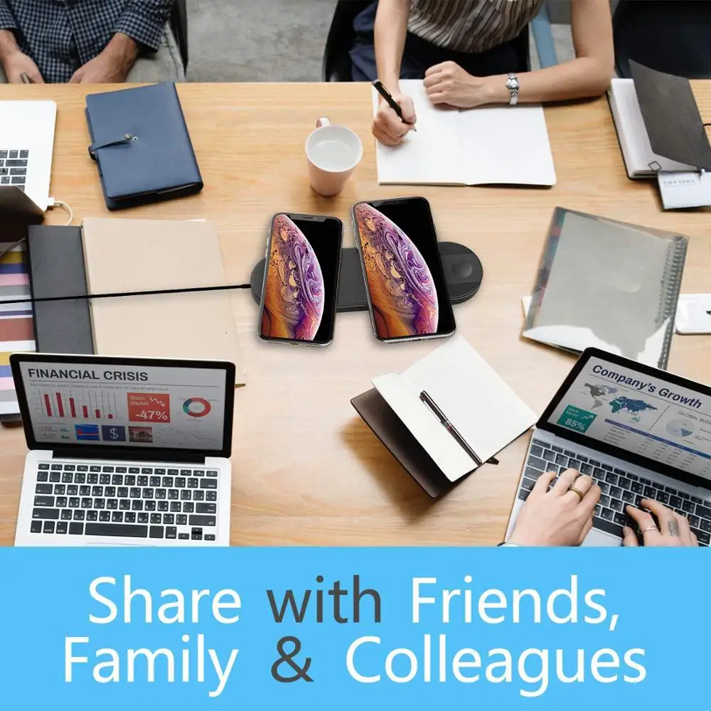 3 в 1 быстрое двойное Беспроводное зарядное устройство для телефона iPhone 11 Pro XS Max XR X