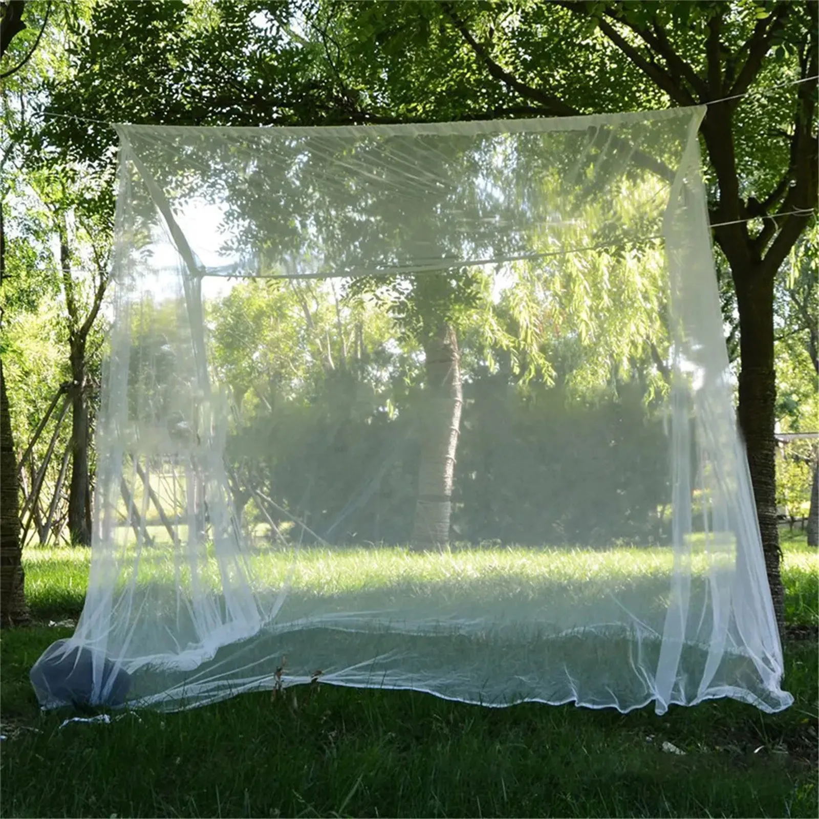 

2M Travel Camping Large Mosquito Outdoor Net Huge Hammock Bug Net Bug-free Tarp Repellent Tent Insect Reject Canopy Bed Curtain