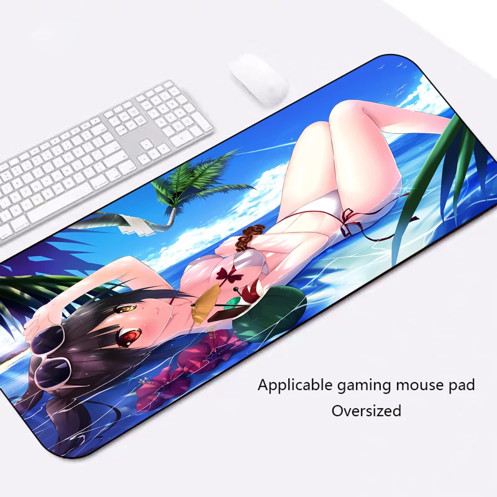 

GuJiaDuo Sexy Girl Anime Mouse Pad 90x40cm Notebook PC Lock Edge Desktop Keyboard Carpet Mat Gaming Accessories Gaming Mouse Pad