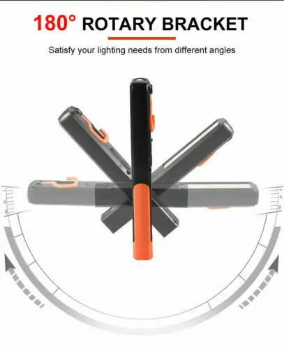 

COB LED Magnetic Work Light USB Rechargeable Inspection Lamp Torch Cordless