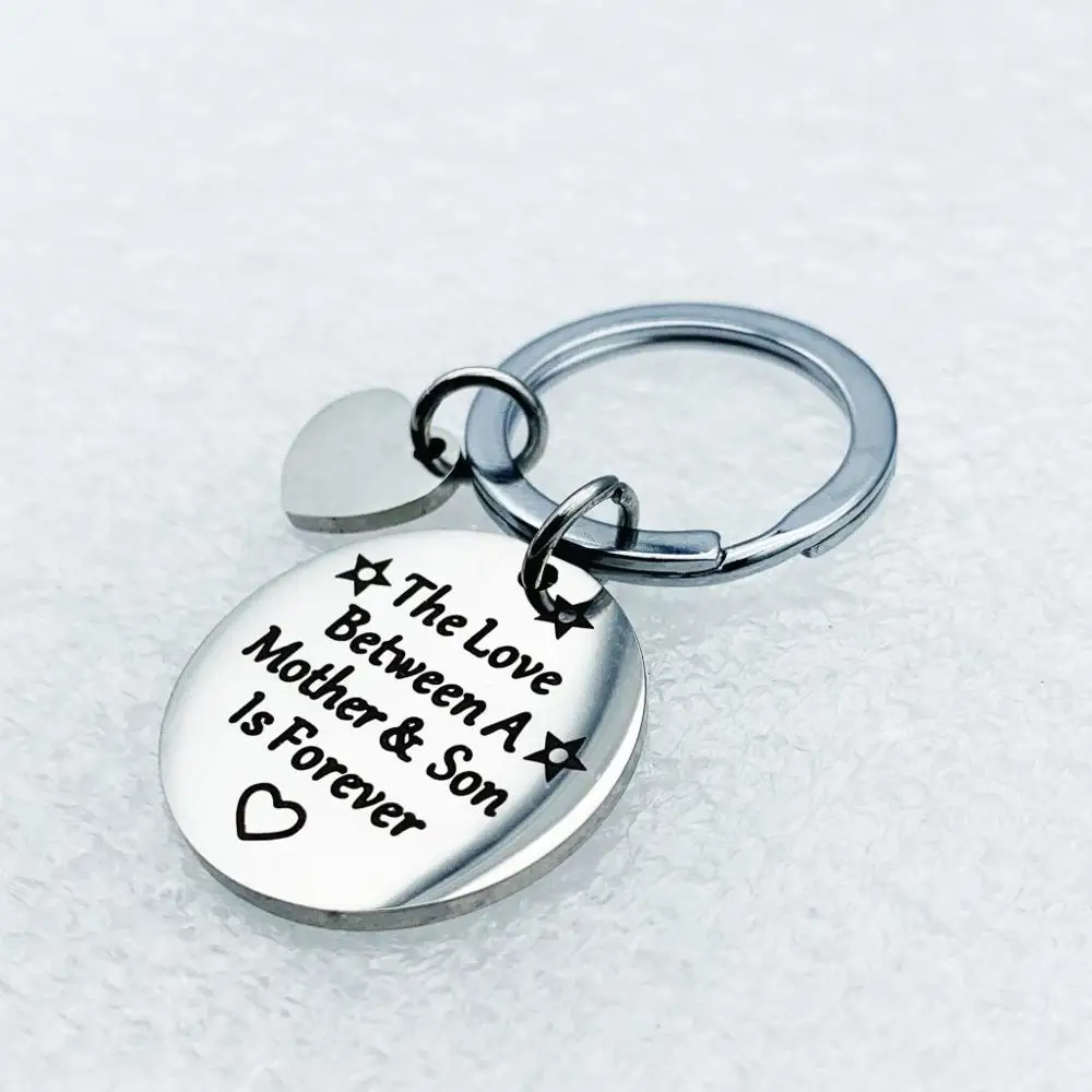 Металлический брелок для ключей с надписью Любовь матери и сын | Украшения