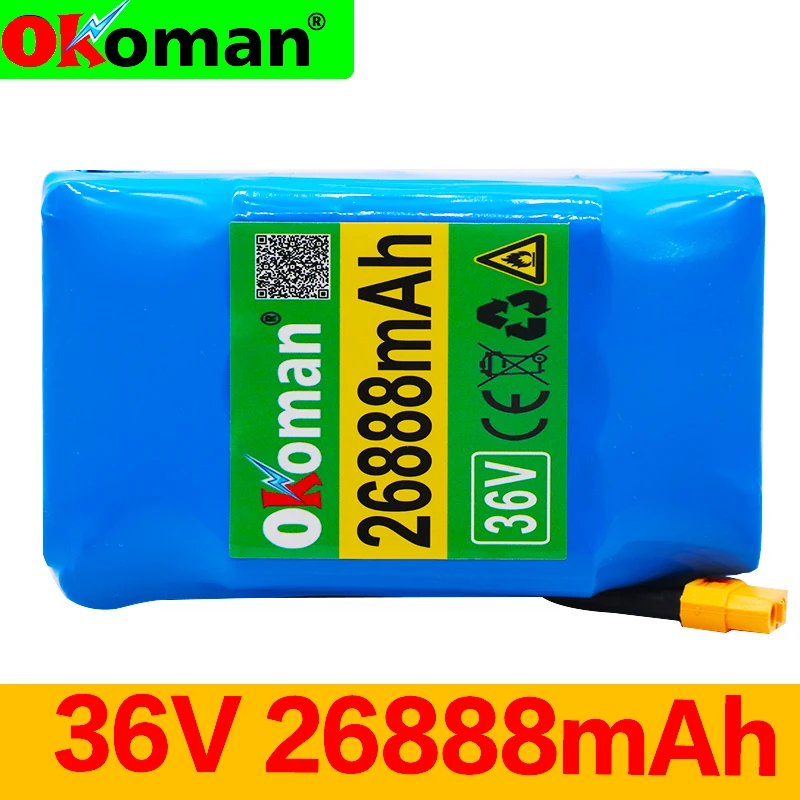 Литий-ионная аккумуляторная батарея 10S2P 36 В 26888 мАч Ач аккумулятор для