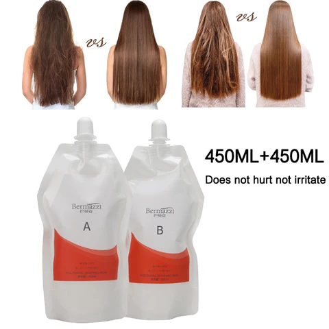 Крем для коррекции и выпрямления волос с органическим кератином и протеином - изображение